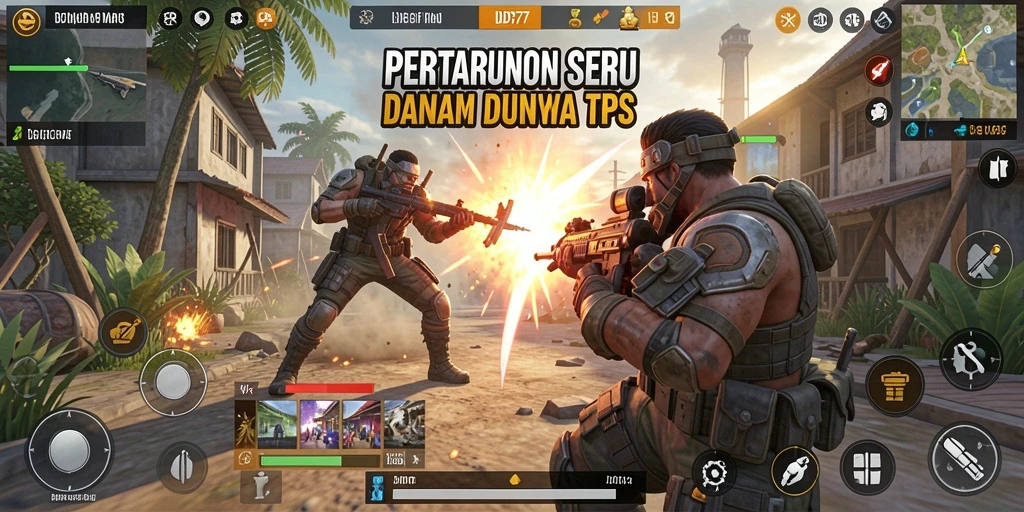 Screenshot IDR77 menampilkan pertarungan seru TPS yang mendebarkan.
