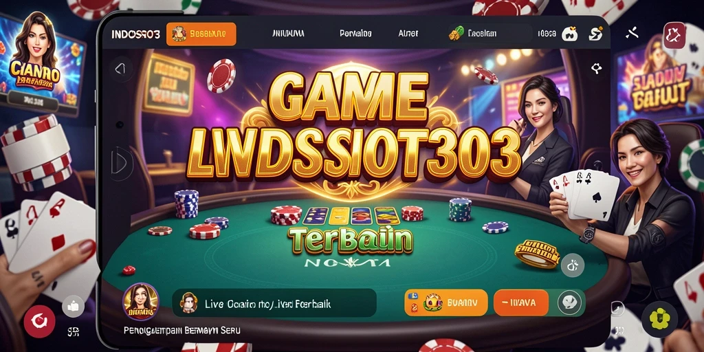 Tampilan menarik dari gameplay Live Casino di INDOSLOT303.