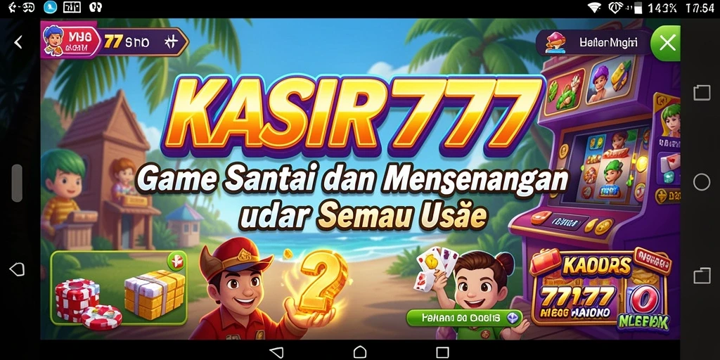 Tampilan gameplay seru dan menantang dalam KASIR777.