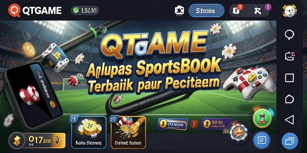 Tangkap layar QTGAME yang menunjukkan fitur taruhan olahraga.