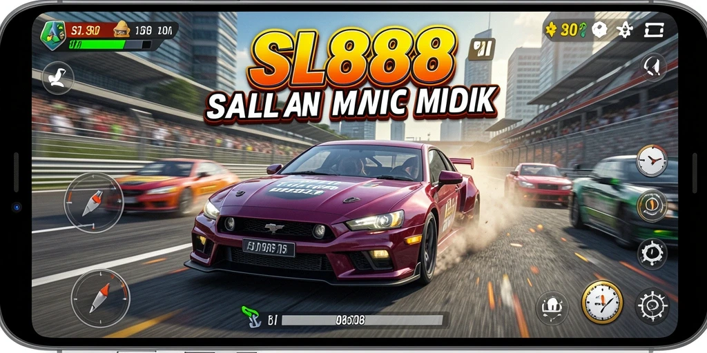Tampilan menarik dari gameplay balap di SL888 yang penuh aksi.
