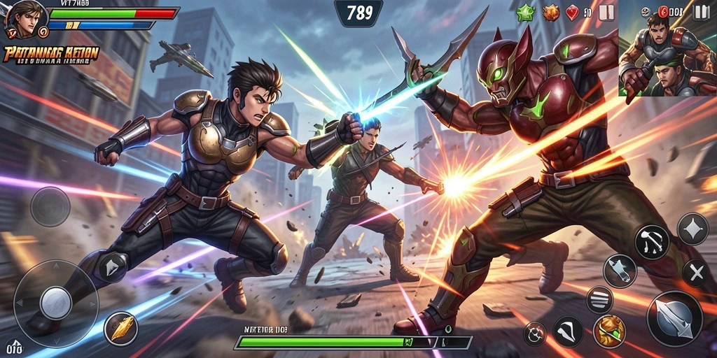Tampilan gameplay VT789 yang penuh aksi dan strategi.